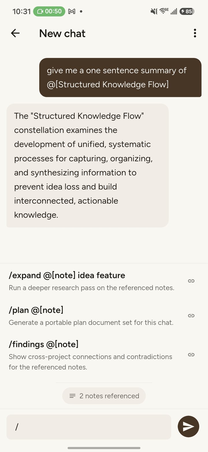 Refine — Bridge app screen